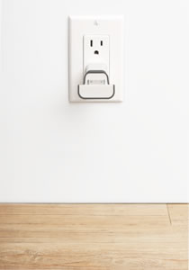 MiniDock plugged to wall